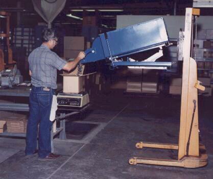 A Parts Handler being used on a factory floor